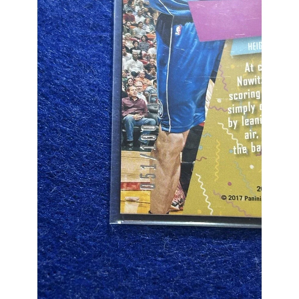 2016-17 Panini Revolution Show Stoppers Dirk Nowitzki #8  #’d /100 Mavericks
